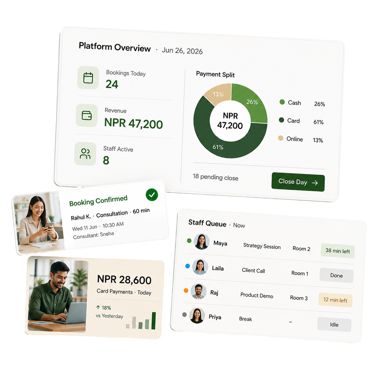 Zenly platform dashboard